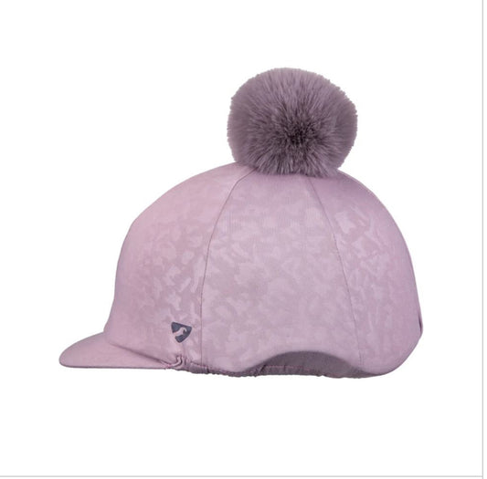 SHIRES AUBRION POM POM HAT COVER (MAUVE)